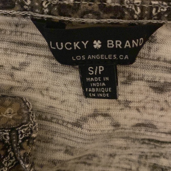 EUC Lucky Brand boho tie bottom tee - Picture 3 of 6